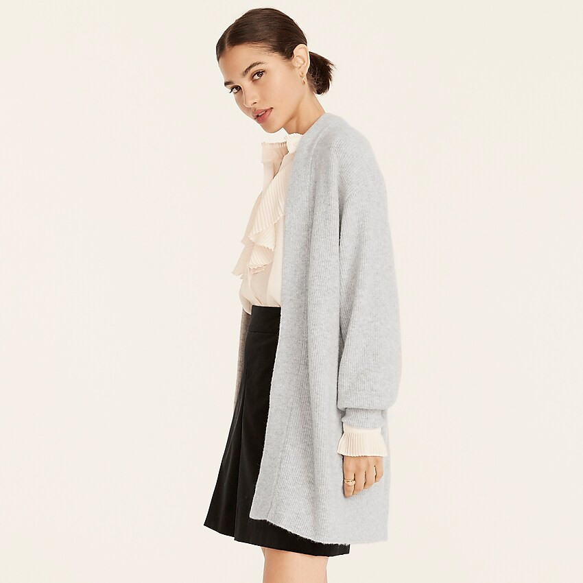 Long ribbed cardigan sweater in Supersoft yarn | J. Crew US