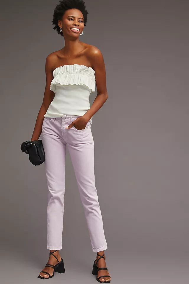 AMO Tomboy High-Rise Straight-Crop Jeans | Anthropologie (US)