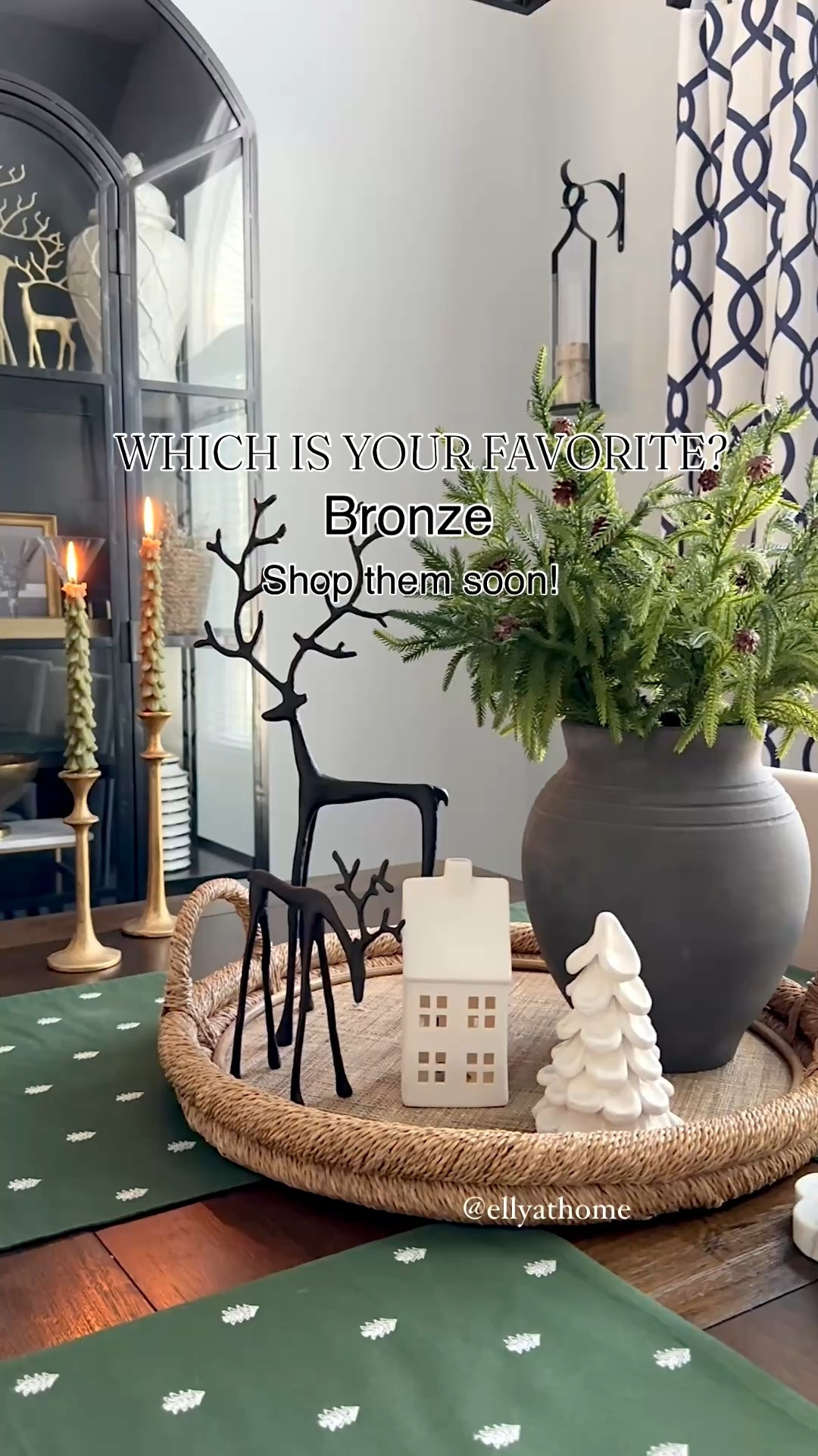 Holiday Tip: Shop my best selling reindeer & and more new Christmas decor from Pottery Barn early! Black vase on sale  Mine are small and medium. Favorites sell out early in the season, order yours soon! ! Pottery Barn 

#LTKSeasonal #LTKHome #LTKFindsUnder50