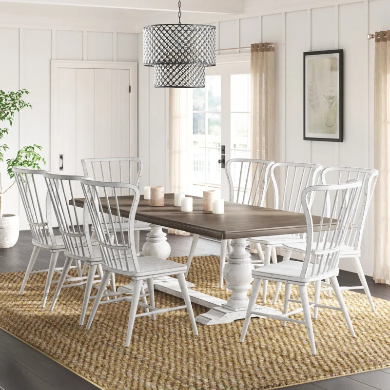 Chalita Trestle Dining Table Set w/ 18" Leaf | Wayfair North America