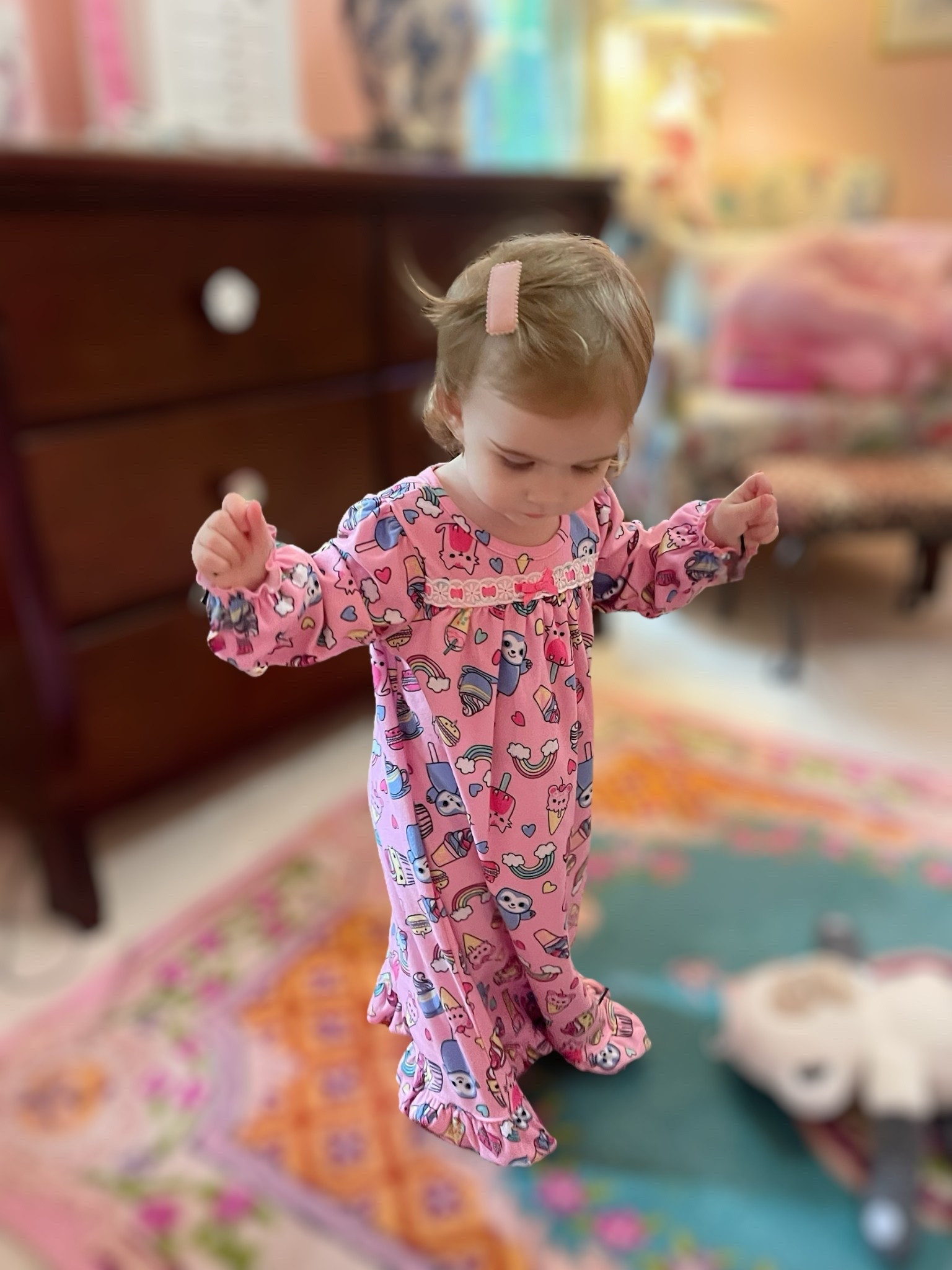 💖 Sweet dreams made extra cozy! This Komar Kids Girl’s Granny Gown Nightgown Pajamas is the cutest bedtime essential. Made in a soft, lightweight fabric with long sleeves, it’s perfect for year-round comfort. The pink background with rainbows, cupcakes, and cute character prints makes it fun and playful, while the ruffle hem and lace trim add a sweet, vintage-inspired touch.

🌙 This Amazon’s Choice nightgown is perfect for toddlers and little girls who love cozy sleepwear with a girly flair. Whether for bedtime, lounging, or sleepovers, this gown brings both comfort and charm.

📌 A must-have for kids who love fun printed pajamas, and moms who want affordable, comfy sleepwear that washes well and lasts.

🎀 Shop now for the perfect mix of comfort, cuteness, and durability in children’s sleepwear.


#LTKFindsUnder50 #LTKKids #LTKBaby