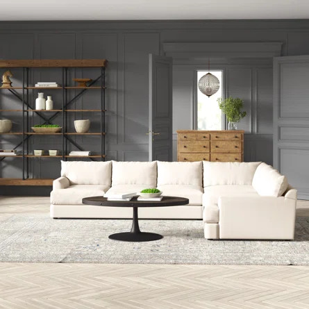 Findley 124" Wide Corner Sectional | Wayfair Professional