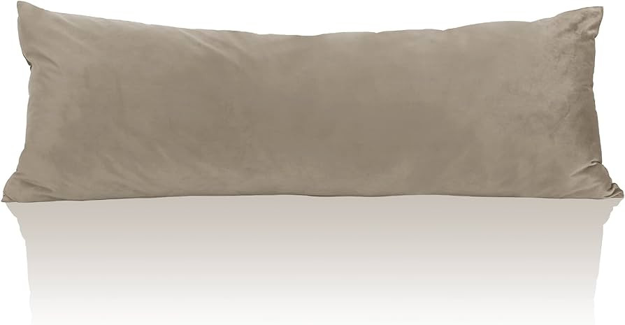 StangH Camel Beige Body Pillow Cover, Super Soft Velvet Case 20 x 54 Pregnancy Body Pillow Nurser... | Amazon (US)