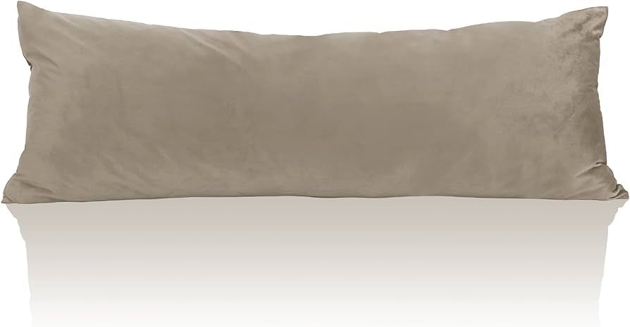 StangH Camel Beige Body Pillow Cover, Super Soft Velvet Pillow Case 20 x 54 Pregnancy Body Pillow... | Amazon (US)