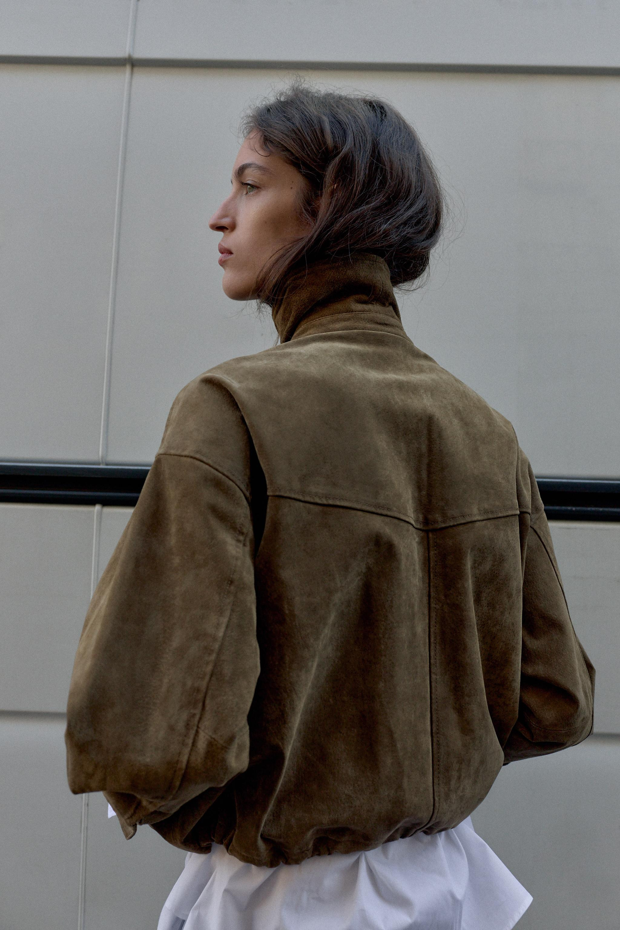 100% LEATHER BOMBER JACKET | Zara UK