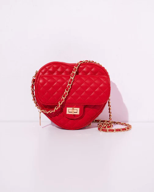 Heartache Quilted Crossbody Bag -  Red | VICI