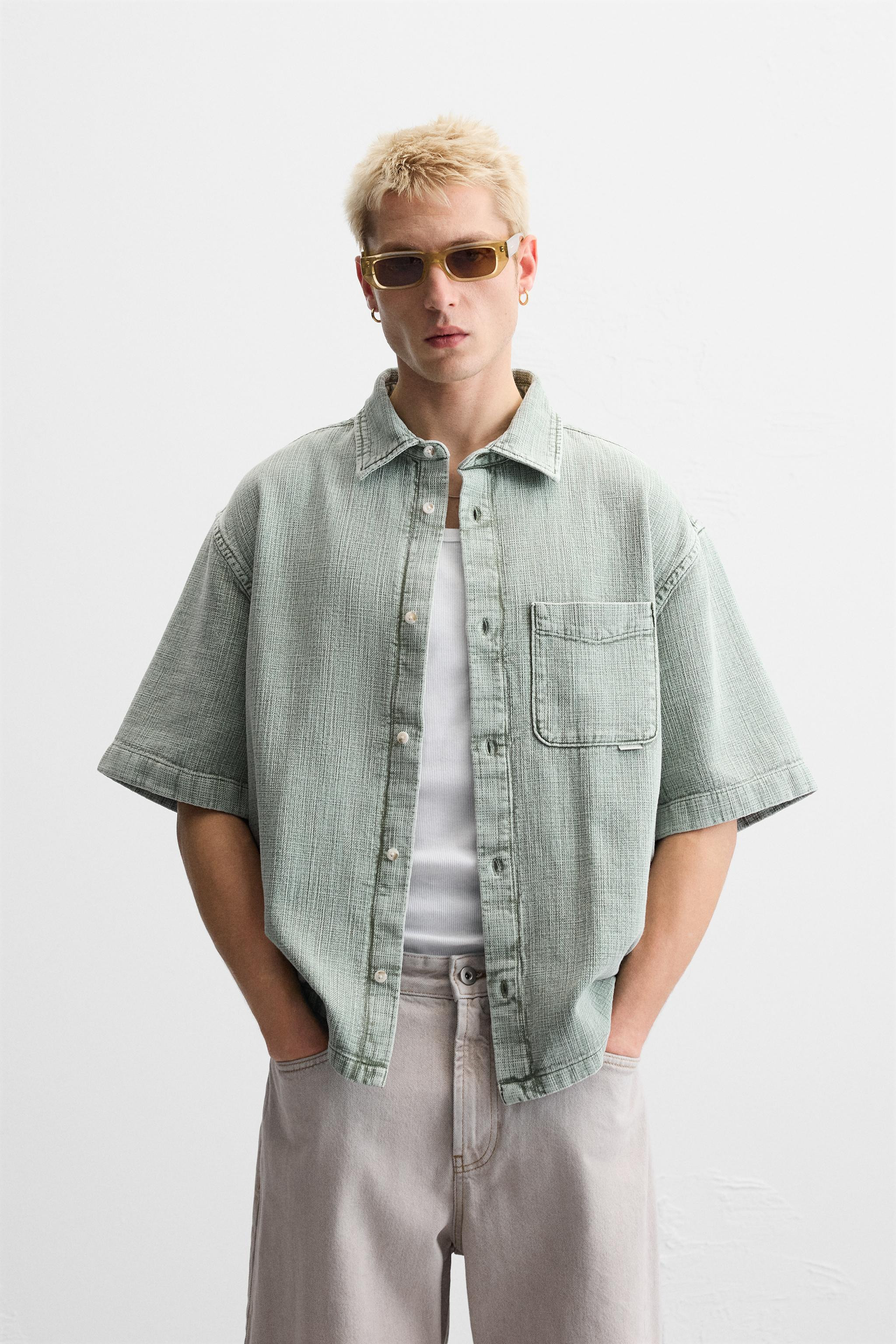 RELIEF WASHED SHIRT | Zara US