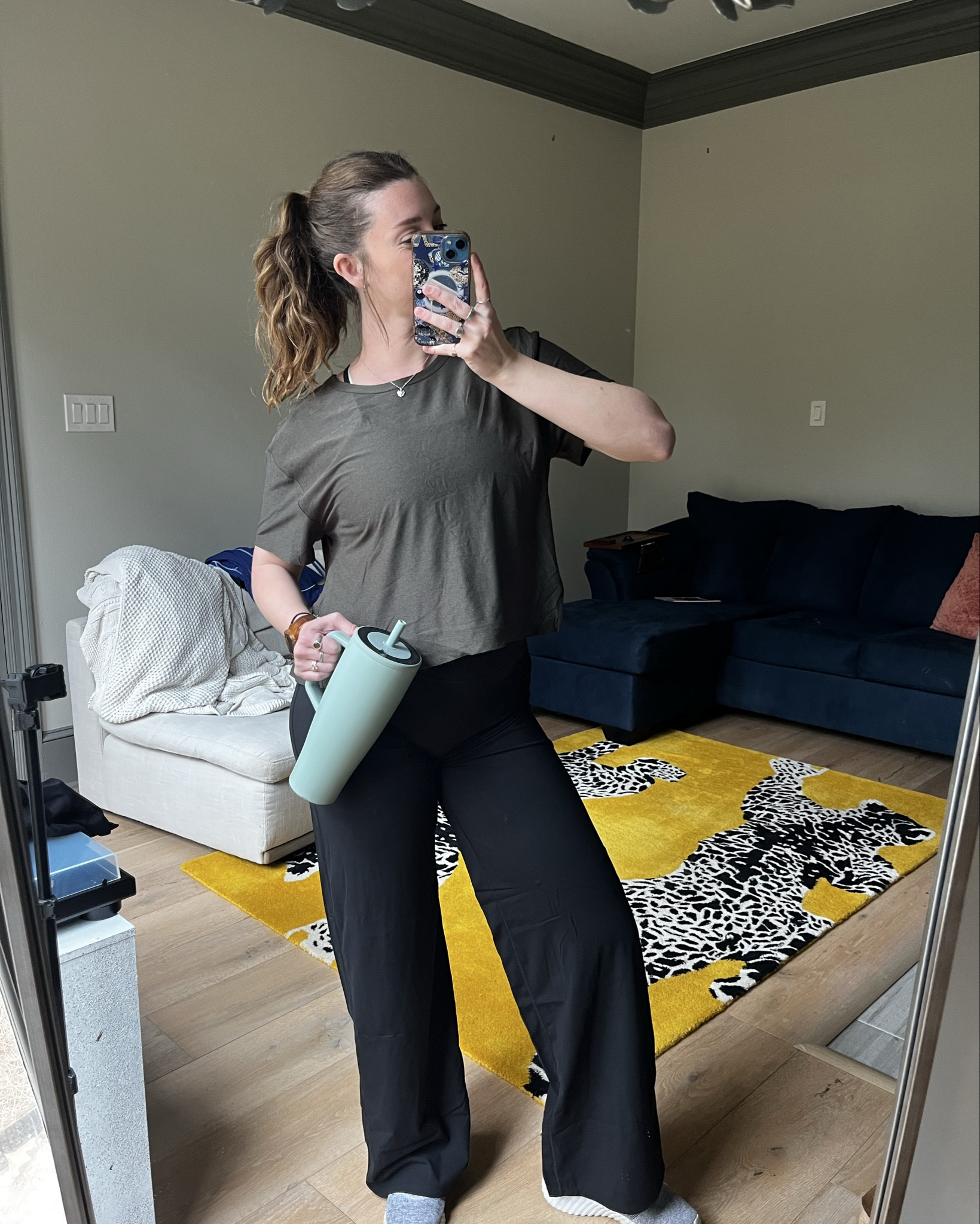 Pregnant belly approved straight leg leggings!! 

#LTKActive #LTKootd #LTKmomlife