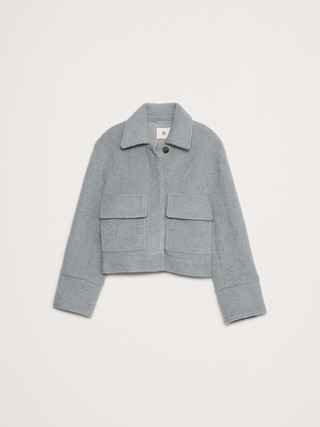 Wool Bouclé Cropped Jacket | Banana Republic (US)