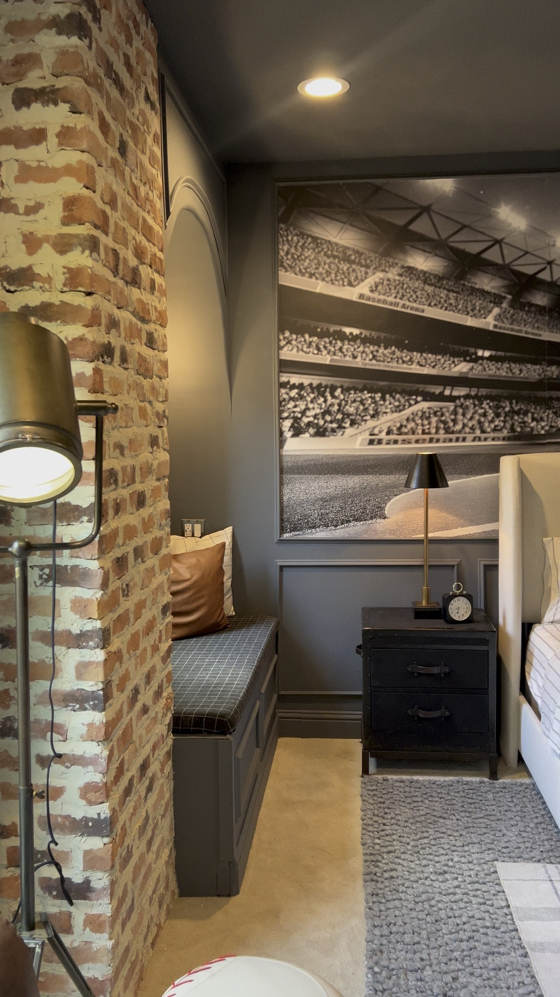 This space is a perfect example of how lighting, texture, and simple decor can completely transform a room. Neutral tones, cozy layers, and thoughtful details make it feel elevated but livable.

#LTKSeasonal #LTKHome #LTKKids