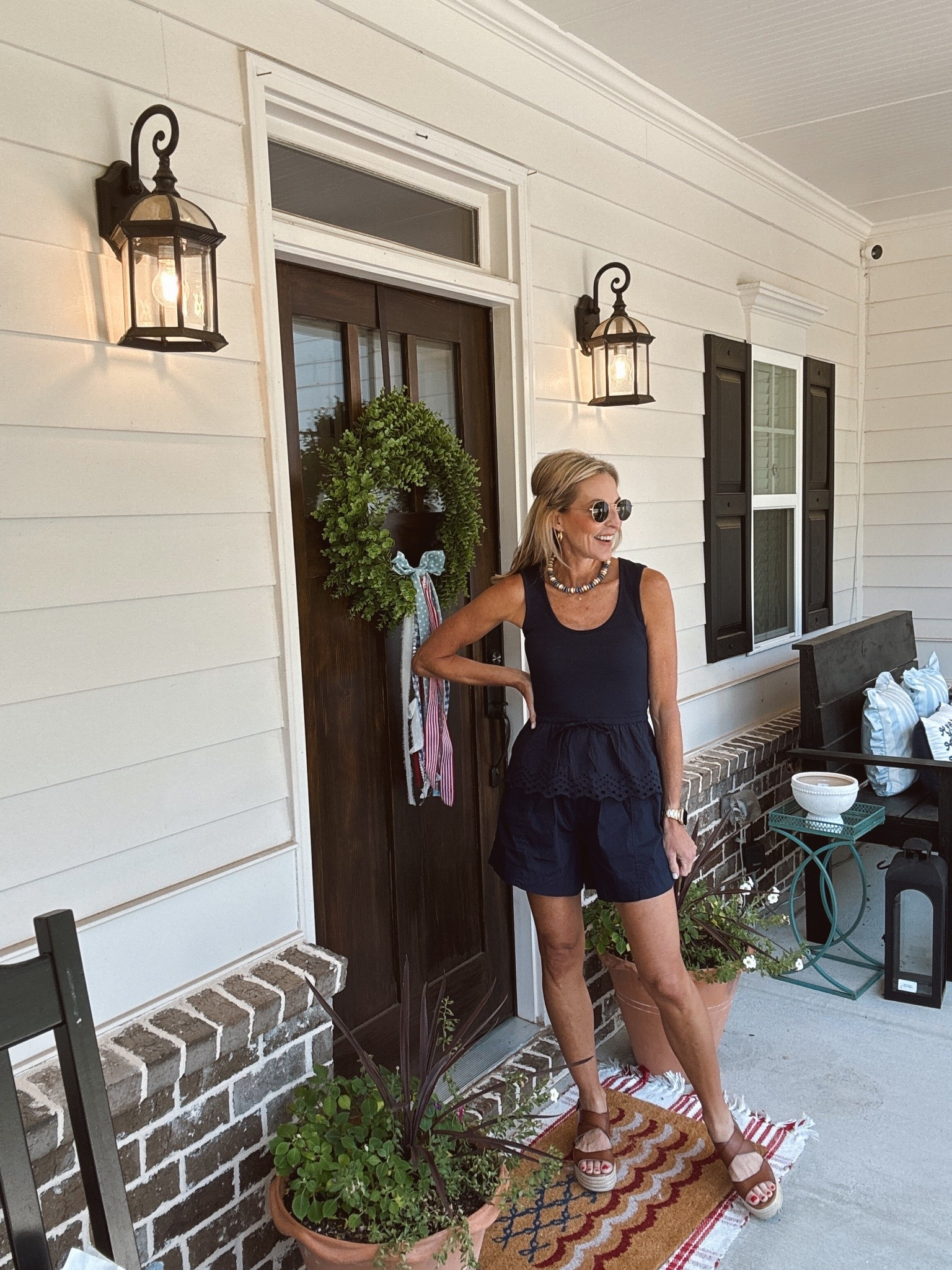 Time in true linen blend set top $18 shorts $20 the perfect put together look for hot summer days! Wearing a size extra small and top and bottom… Comes in three color options
