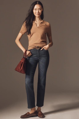 DL1961 Halle High-Rise Straight-Leg Jeans | Anthropologie (US)