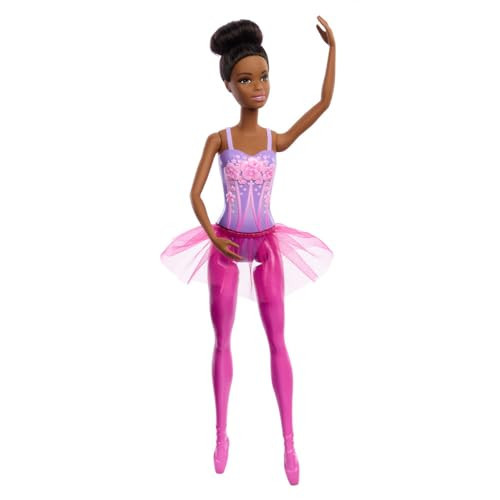 Barbie Ballerina Doll, Brunette Fashion Doll Wearing Purple Removable Tutu, Posed with Ballet Arms & “en Pointe” Toe Shoes | Amazon (US)