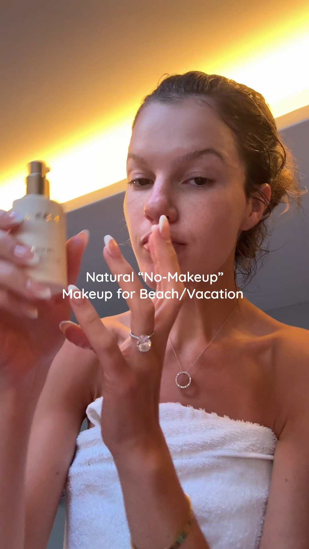 Merit primer - it’s so light weight & feels great on your skin.
Sai Slip Tint - shade Five (has SPF) 
Radiant tarte concealer- this one is more light weight & glowy! I love it for vacation. 
Mario Powder - you can skip this step if you want! But I like to set under my eyes! 
Patrick Ta Blush - She Goes to the Gym is such a great sun kissed color. 
Charlotte Tilbury Cream Bronzer - sun-kissed 2 
Dibs bronzer powder - Carmel cappuccino 
Dior palette is great for your eyes, cheeks & highlight! 
I couldn’t find my tower liner so I grabbed my Kylie liner in the shade Smitten. 
& lastly, the Revisions lip replenisher! 
Oh and the Milani setting spray I love for vacation because it has SPF!!!! 

#LTKTravel #LTKWatchNow #LTKBeauty