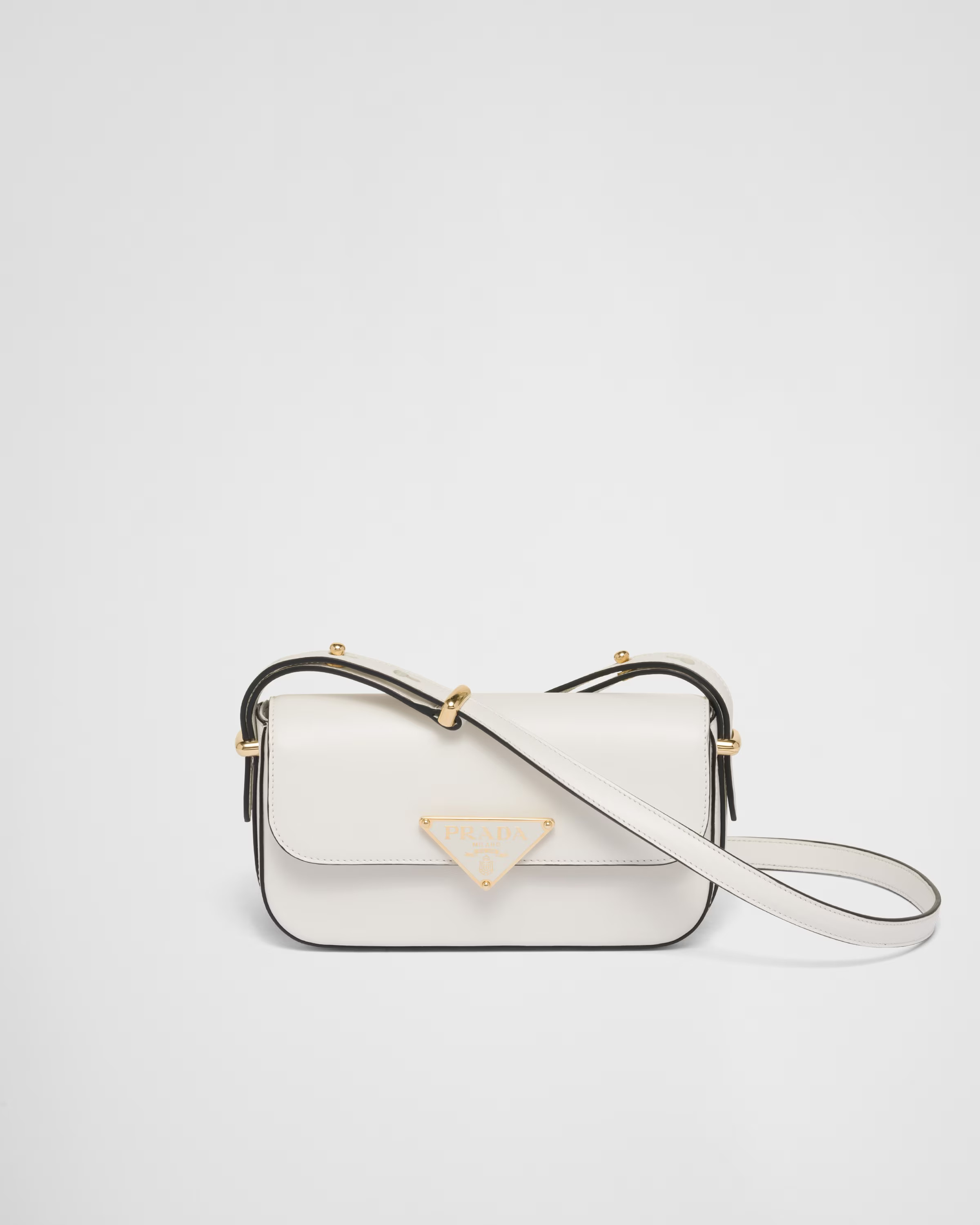 Leather shoulder bag | Prada US