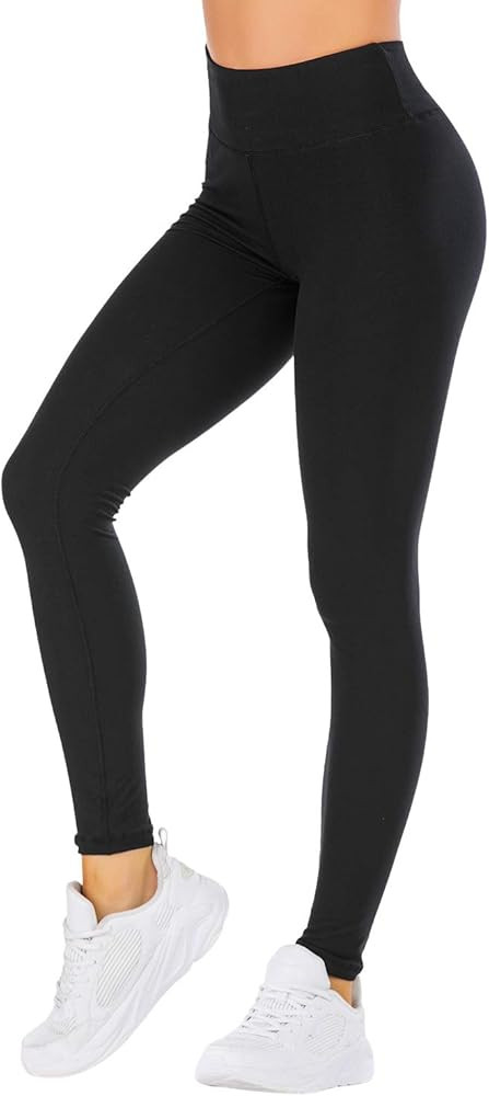 NORMOV High Waisted Butter Soft Leggings for Women Elastic Comfortable Casual Yoga Pants | Amazon (US)
