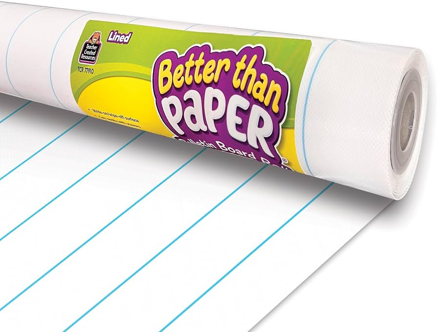 Teacher Created Resources Lined Better Than Paper Bulletin Board Roll (TCR77910) | Amazon (US)