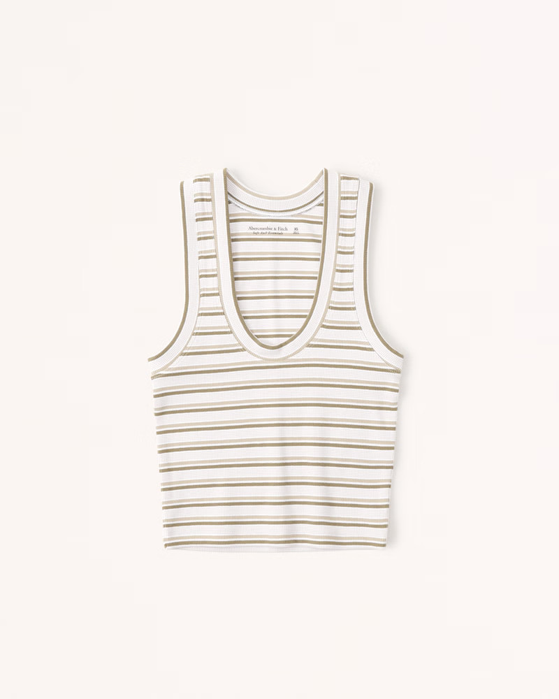 Women's Essential Scoopneck Tank | Women's Tops | Abercrombie.com | Abercrombie & Fitch (US)