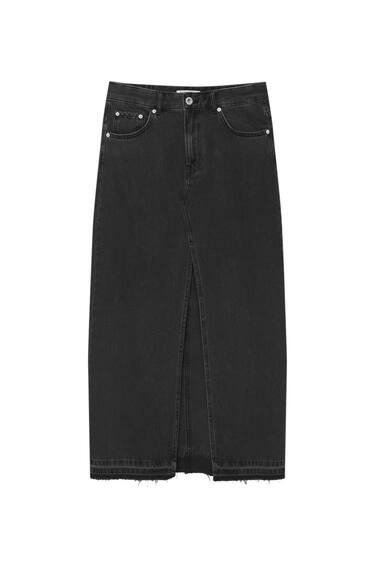 JUPE LONGUE EN JEAN | PULL and BEAR FR