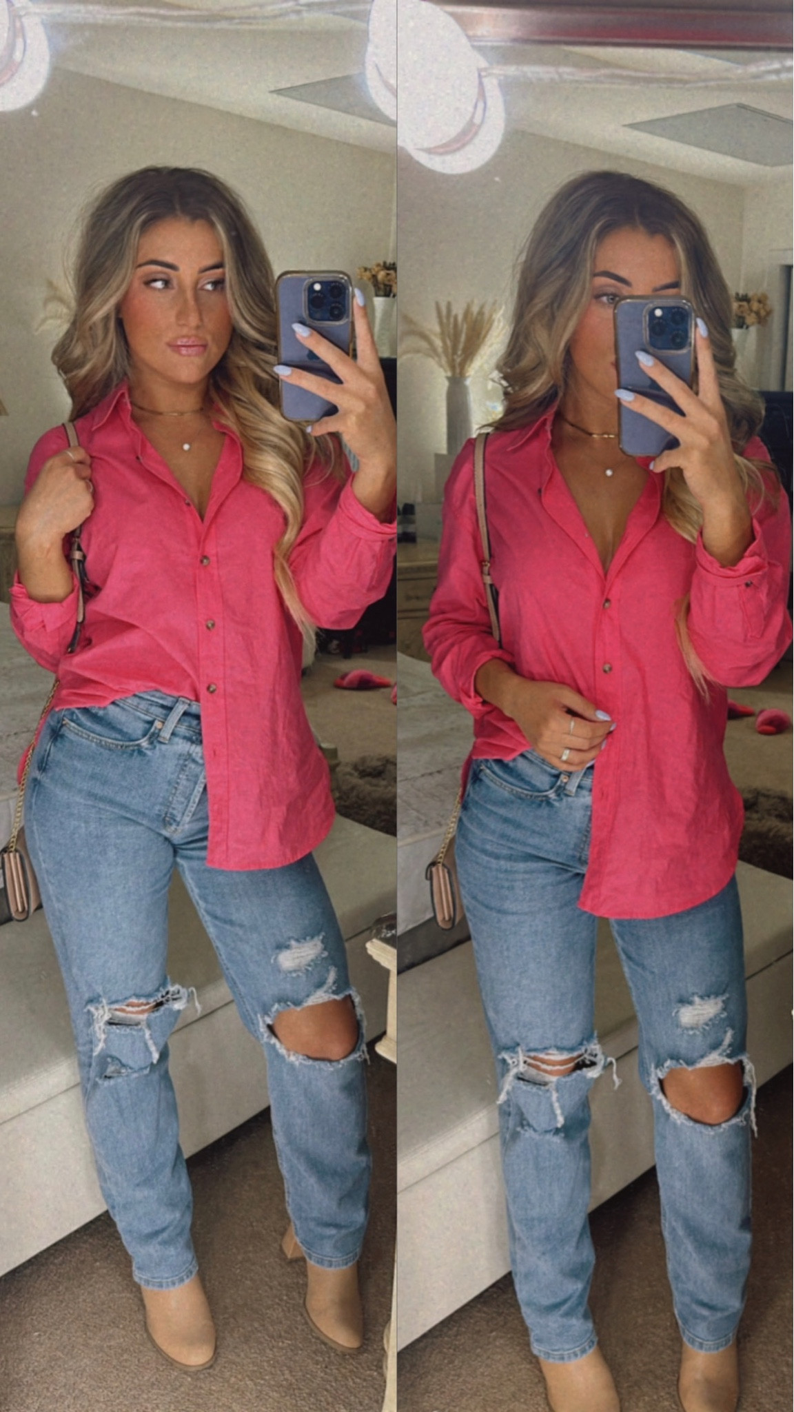 OOTD that wore for Easter but would also be adorable for Mother’s Day or anything spring related! Top is a size small. Swap the booties for some heeled sandals if you’re somewhere warmer than the Northeast 🌺 also, these jeans are so comfortable and you can’t beat the price - I’m a size 0 in these, I’m normally a size 2/4 but I wanted these a little more snug 

#LTKSeasonal #LTKFind #LTKunder100