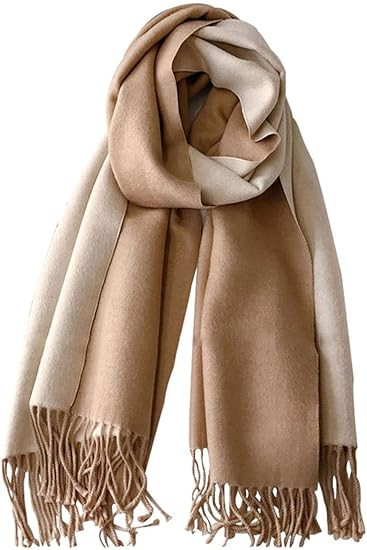 PFLife Cashmere Scarf for Women Wool Scarf Christmas Gift Box Double-sided Style Tassels Winter T... | Amazon (US)