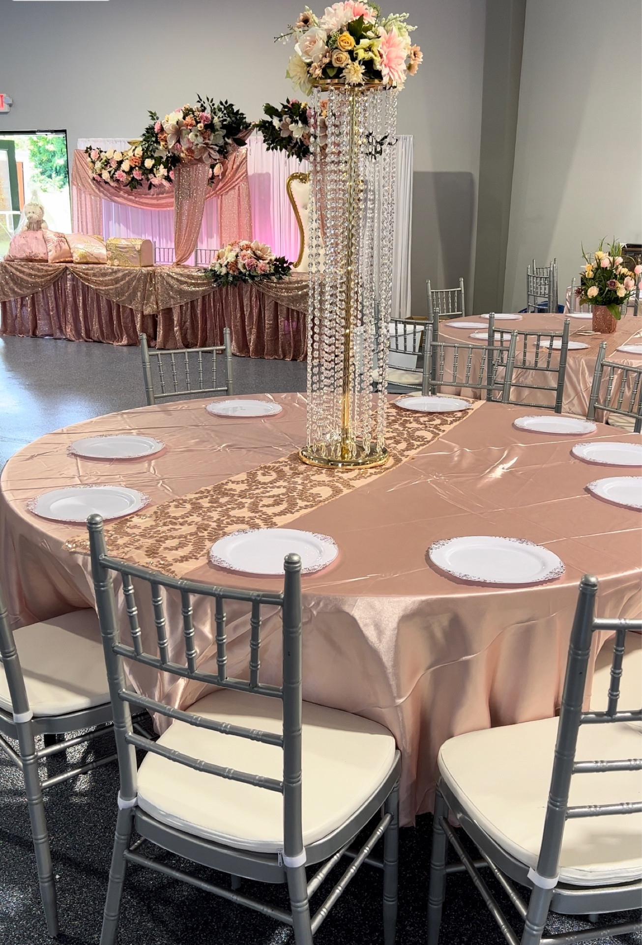 Rose gold pink event decorations 

#LTKWedding #LTKParties