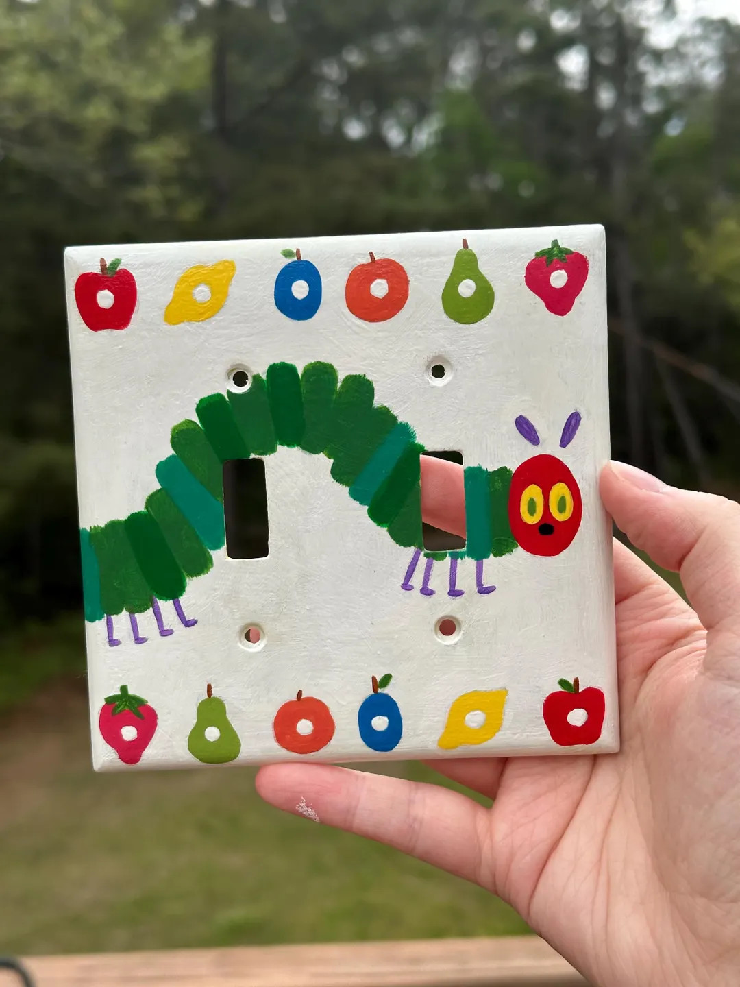 The Starving Caterpillar light switch cover | Etsy (US)