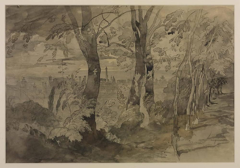 MVOVZQCV Famous Pictures Artwork Mural poster View of Bologna by John Ruskin Canvas Wall Art for ... | Amazon (US)