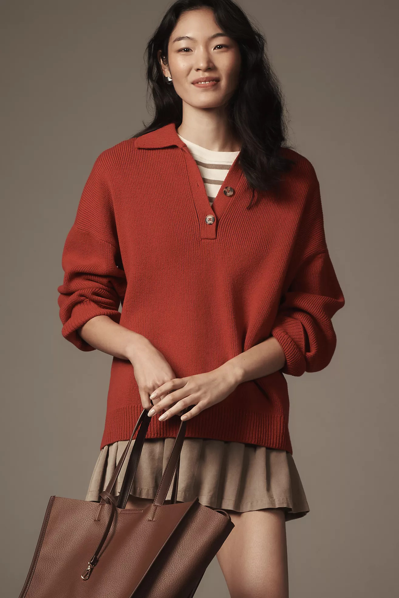 Reformation Brooklyn Polo Sweater | Anthropologie (US)