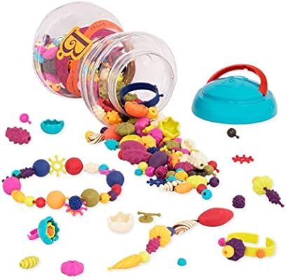 B. Toys – 300 Pcs – Pop Snap Bead Jewelry Set for Kids – Pop Arty! – DIY Craft Jewelry Ma... | Amazon (US)