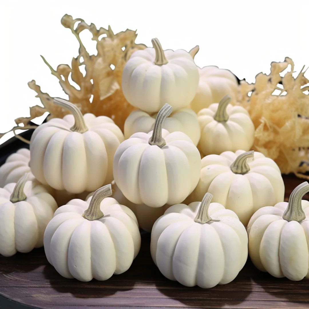 4 Inch Fall White Pumpkins Decor Fake White Pumpkins - Etsy Mexico | Etsy ROW