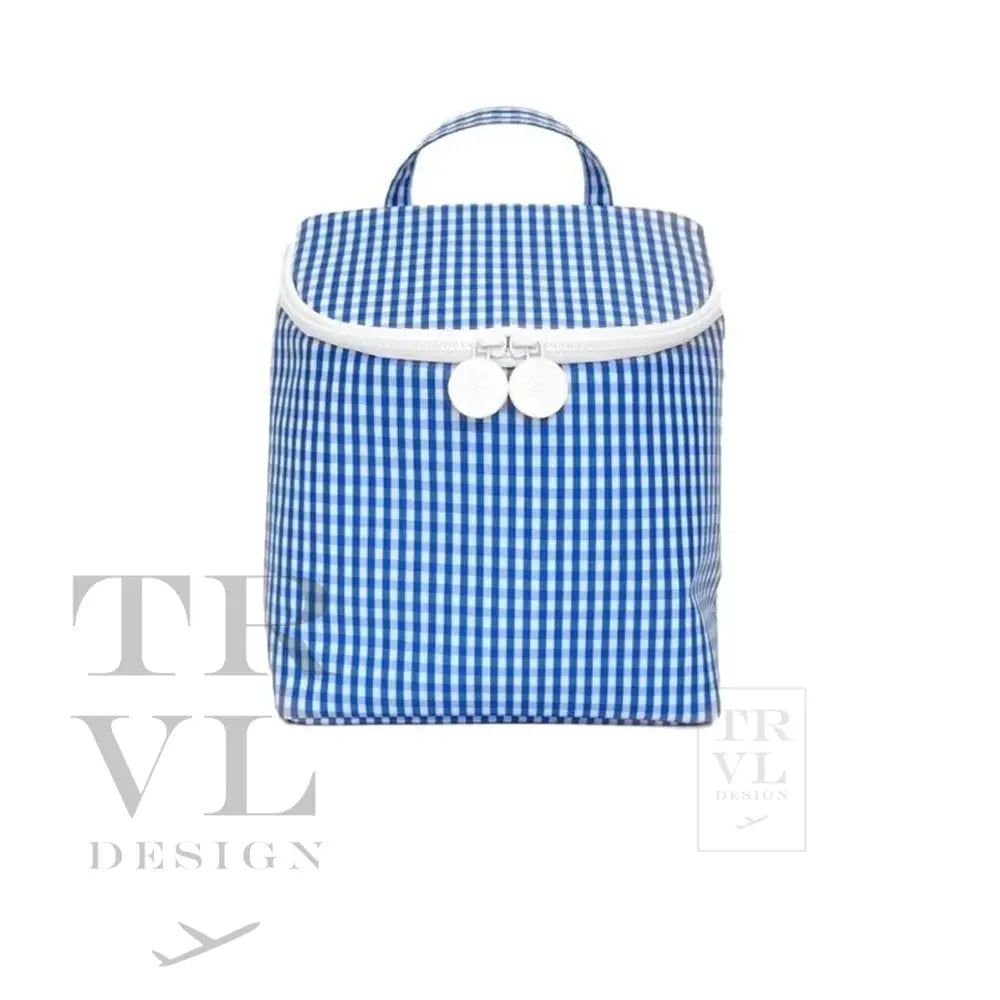 TAKE AWAY Insulated Lunch Bag - GINGHAM ROYAL | TRVL DESIGN