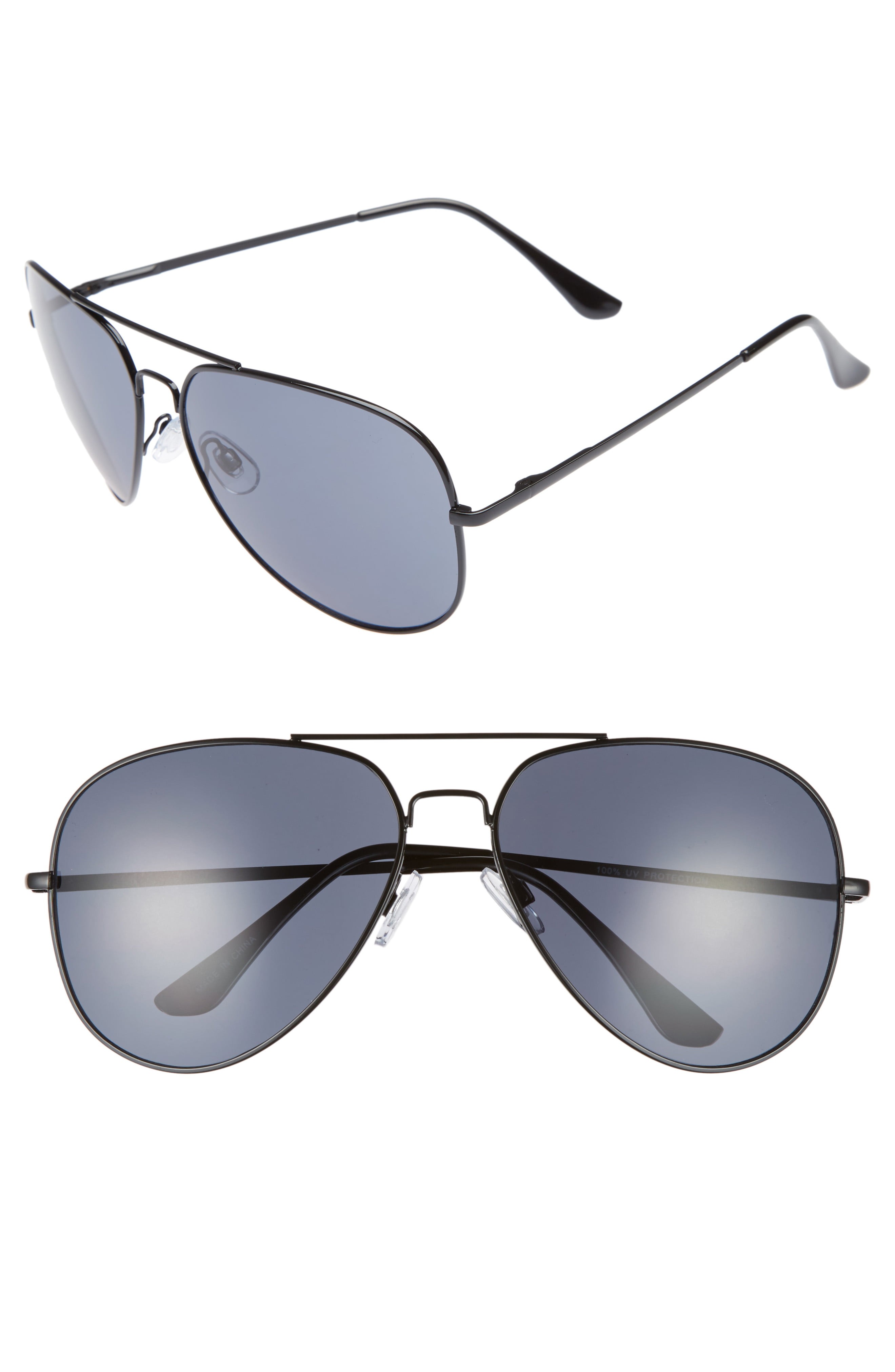 60mm Large Aviator Sunglasses | Nordstrom