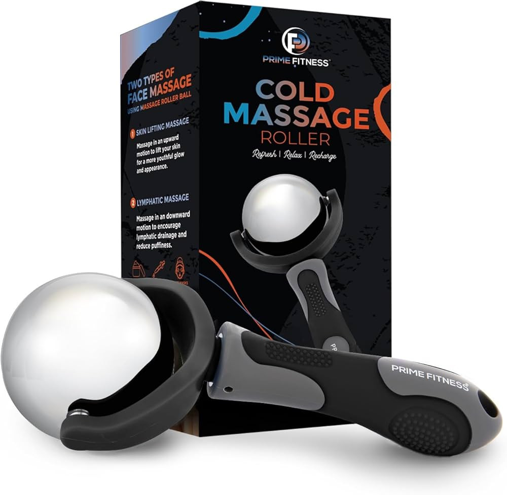 PRIME Fitness Cold Massage Roller Ball | Cold Massage | Ice Roller Ball with Handle | cryo Stick ... | Amazon (US)