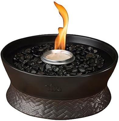 TIKI Brand Clean Burn Ceramic Tabletop Firepiece Torch, 10 Inch, Black | Amazon (US)
