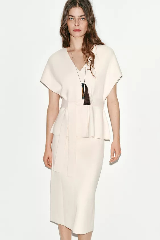 KNIT BELT VEST | Zara US