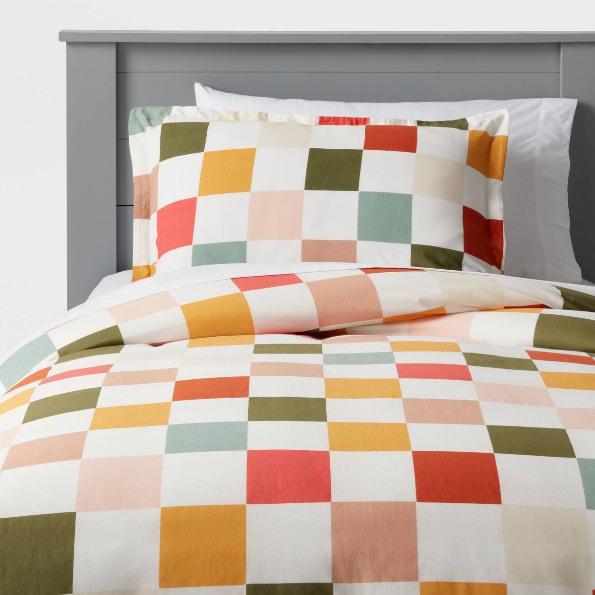 Kids' Duvet Checkered - Pillowfort™ | Target