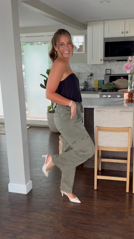 If you’re looking for an easy, cuuuute, yet comfortable summer date night outfit - I’ve got you 🫶 these pants and this top are both going to be in heavy rotation for me this summer

Size small in both 
True size in shoes 

#LTKFindsUnder50 #LTKFindsUnder100 #LTKStyleTip