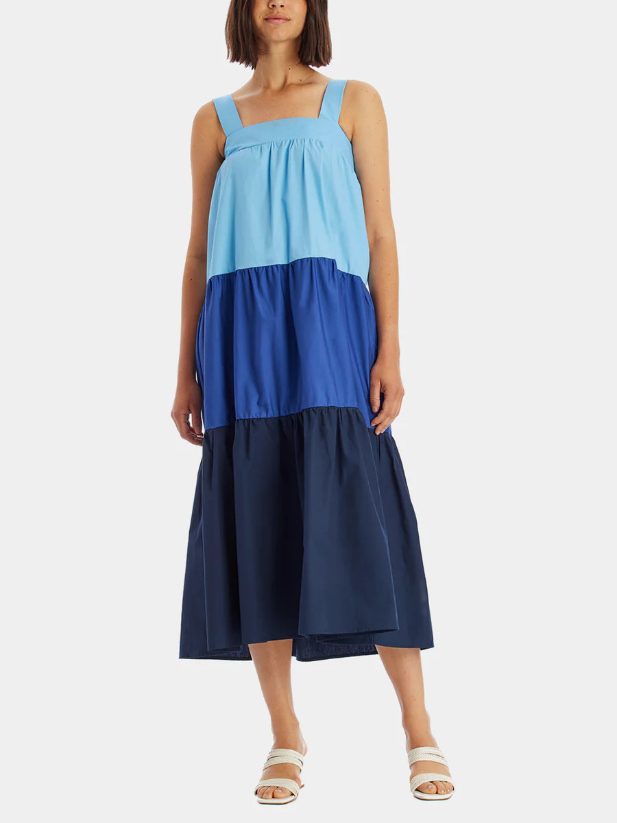 Sleeveless Multi Colored Tiered Dress | Lord & Taylor