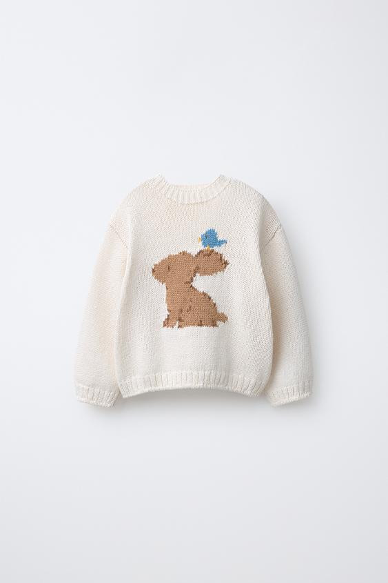 KNIT BUNNY JUMPER | Zara US