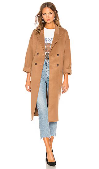 Dylan Coat in Brown | Revolve Clothing (Global)