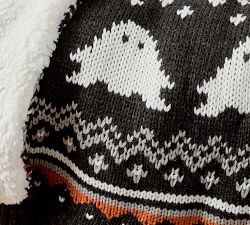 Gus the Ghost Fair Isle Knit Jacquard Throw | Pottery Barn (US)
