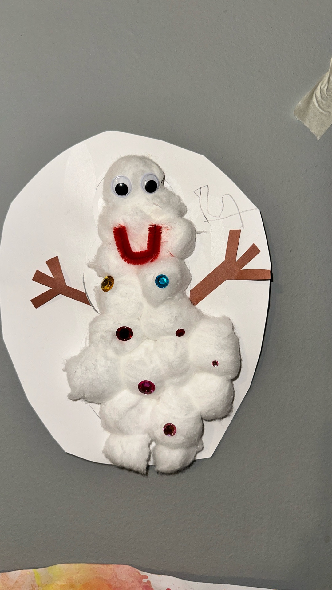 DIY snowmen with cotton balls ⛄️ 

#LTKKids #LTKHoliday