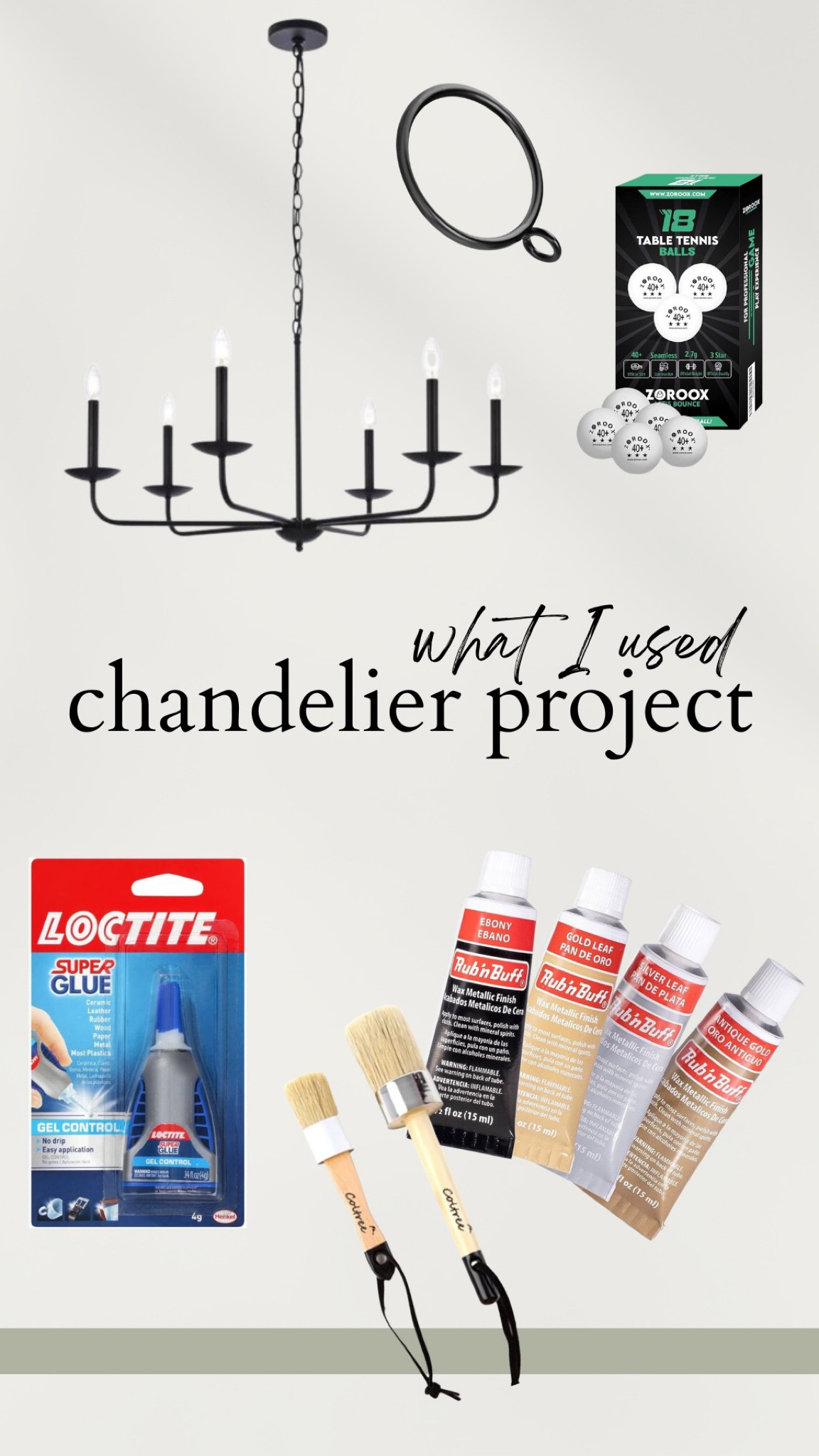 Project supplies for making my look for less chandelier 

#LTKSeasonal #LTKstyletip #LTKhome
