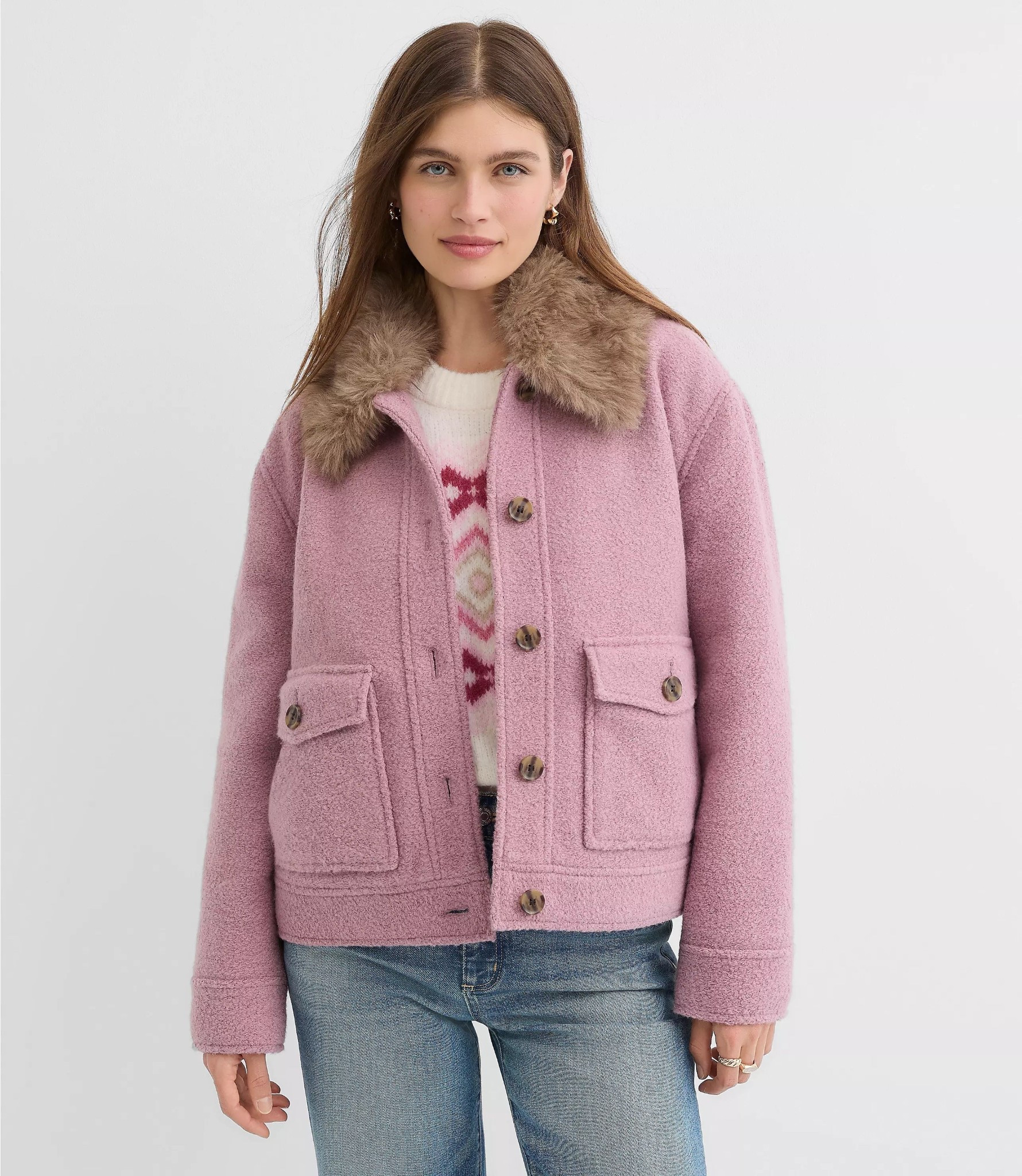 LOFT Sale

Boucle Faux Fur Collar Shirt Jacket
pink sweaters
holiday style



#LTKSaleAlert #LTKHoliday #LTKGiftGuide