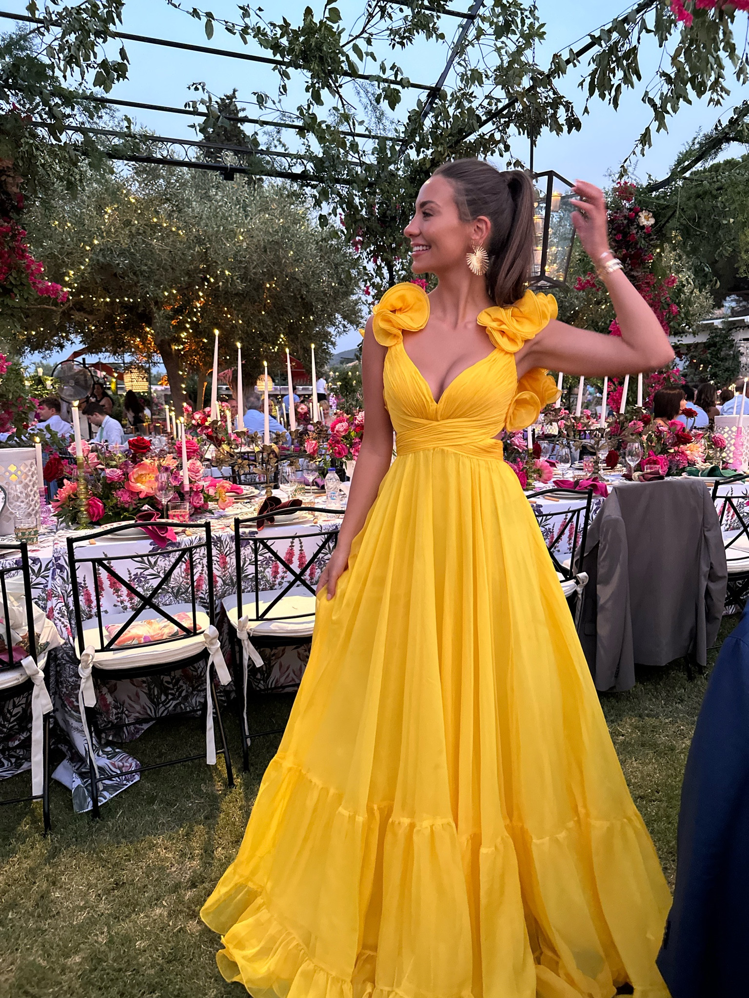 Mac Duggal Pleated Flutter-Sleeve … curated on LTK