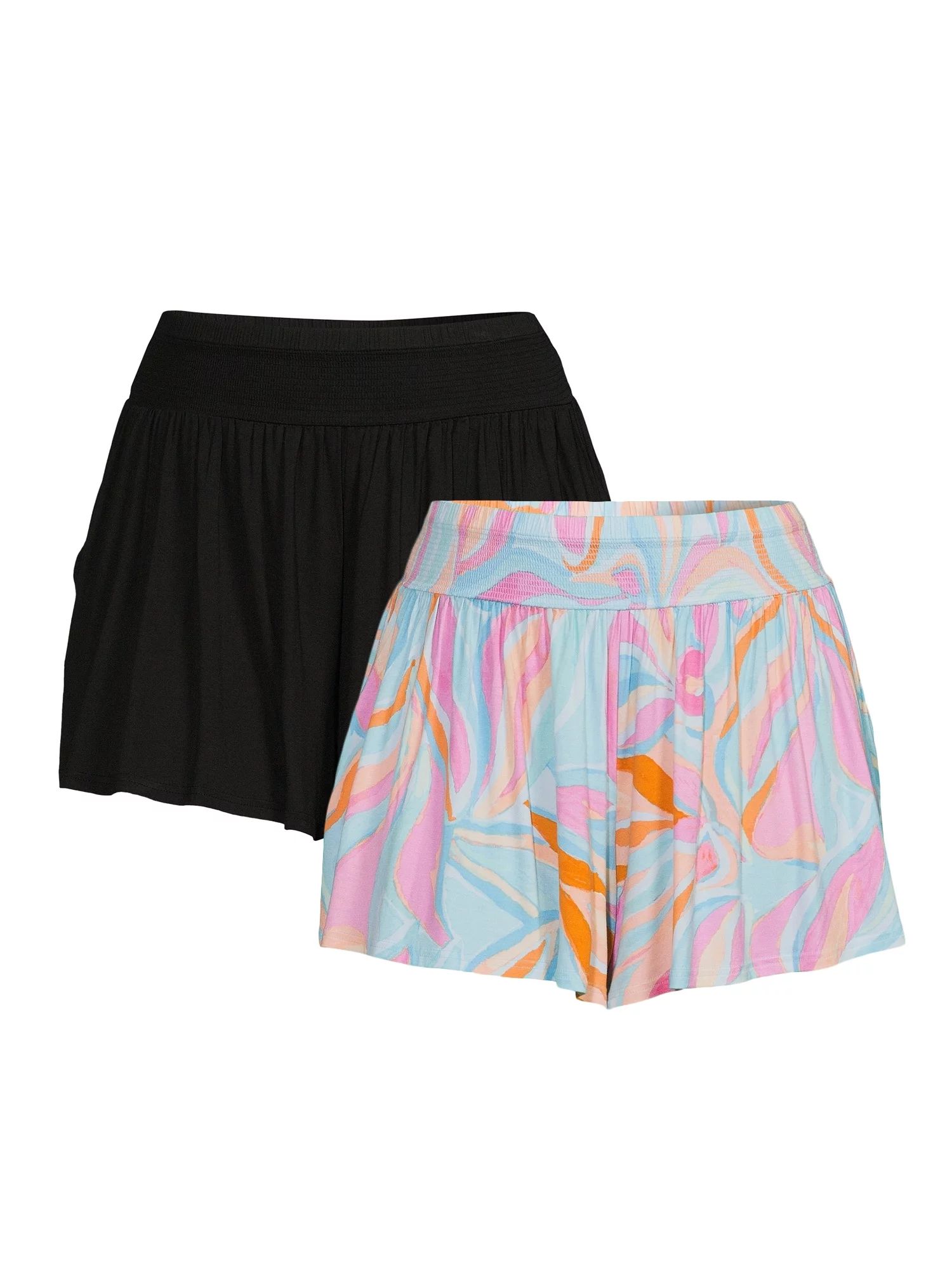 Terra & SkyTerra & Sky Women's Plus Size Smocked Waist Knit Shorts, 2-PackUSDNow $20.00was $29.98... | Walmart (US)