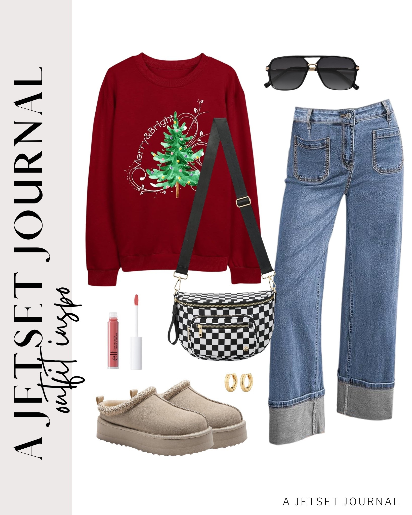 Keep warm this season with a comfy sweater and jeans. These festive sweaters are perfect for the holidays!
christmas sweaters, holiday fashion, wide leg jeans, casual look, vacation style, winter style, makeup must have, beauty favorite, transitional outfit, functional bag, amazon fashion, affordable style

#LTKSeasonal #LTKFindsUnder50 #LTKU