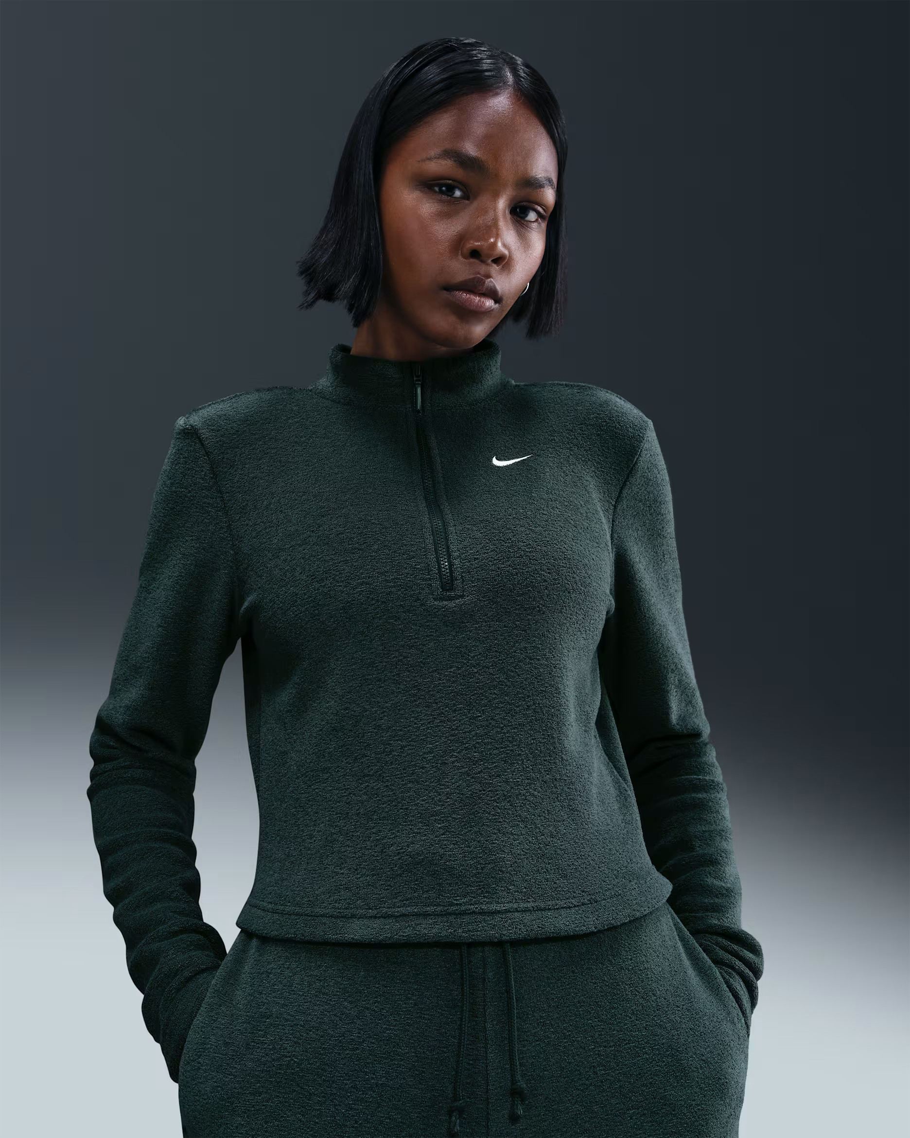 Nike Sportswear Phoenix Plush Women's Slim Long-Sleeve Cozy Fleece 1/2-Zip Top | Nike (US)