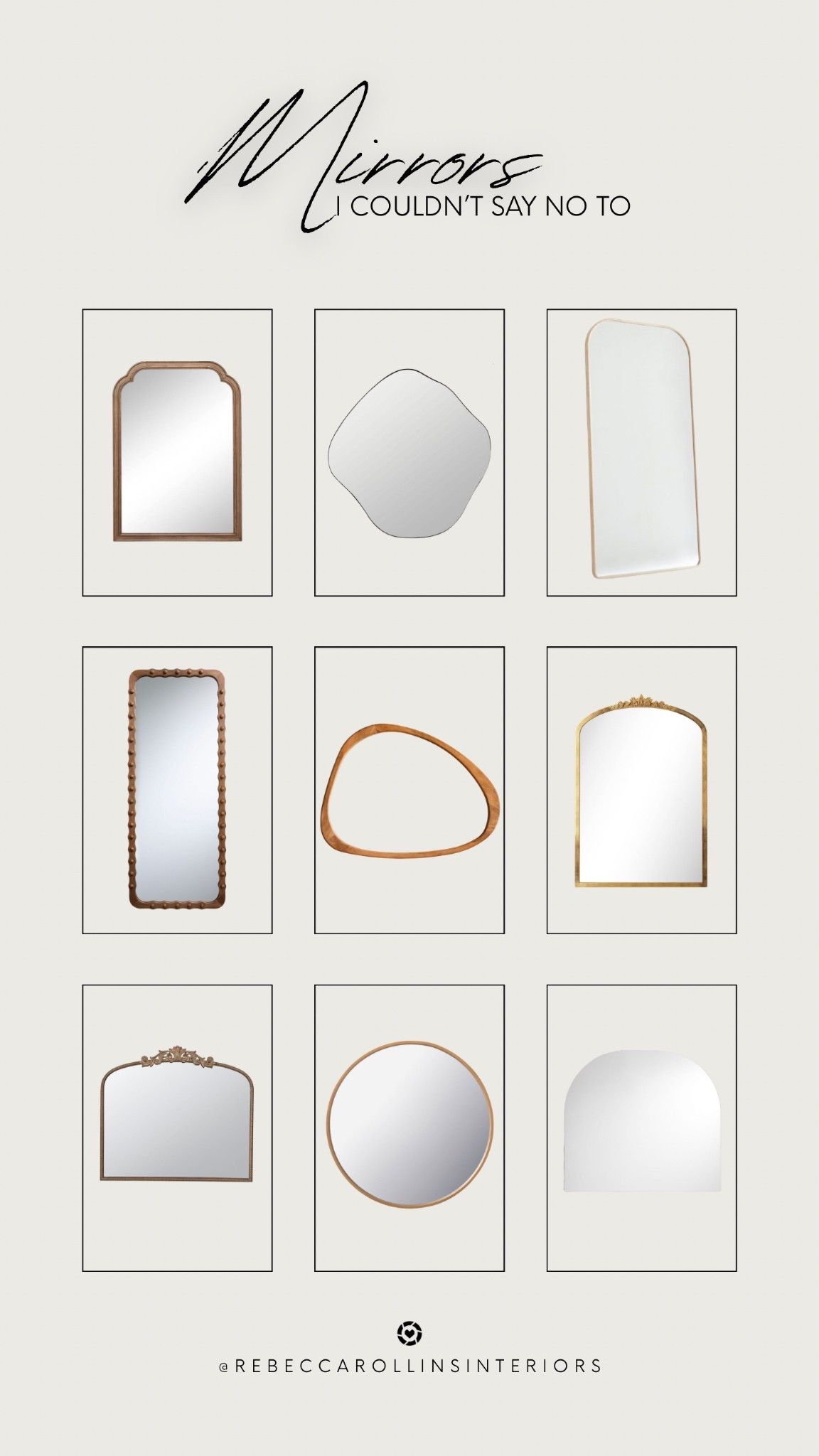Some of my favorite mirrors right now! A mirror can make a small space feel larger, add texture, and can be the perfect touch to your room. Shop these ones below!

#interiordesign #homedecor #mirrors

#LTKHome #LTKSaleAlert #LTKautumn